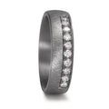 Wedding Ring Tantal 999 Lab-grown Diamond 0.25 ct, 10 Stones, tw-vsi