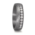 Wedding Ring Tantal 999 Lab-grown Diamond 0.25 ct, 10 Stones, tw-vsi
