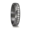 Wedding Ring Tantal 999 Lab-grown Diamond 0.25 ct, 10 Stones, tw-vsi