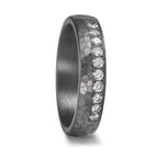 Wedding Ring Tantal 999 Lab-grown Diamond 0.25 ct, 10 Stones, tw-vsi