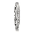 Wedding Ring Platinum 950 Diamond 0.075 ct, 10 Stones, w-si