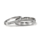 Wedding Ring Platinum 950 Diamond 0.075 ct, 10 Stones, w-si