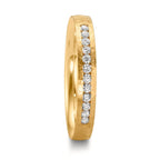 Wedding Ring 18k Yellow Gold Diamond 0.18 ct, 12 Stones, w-si