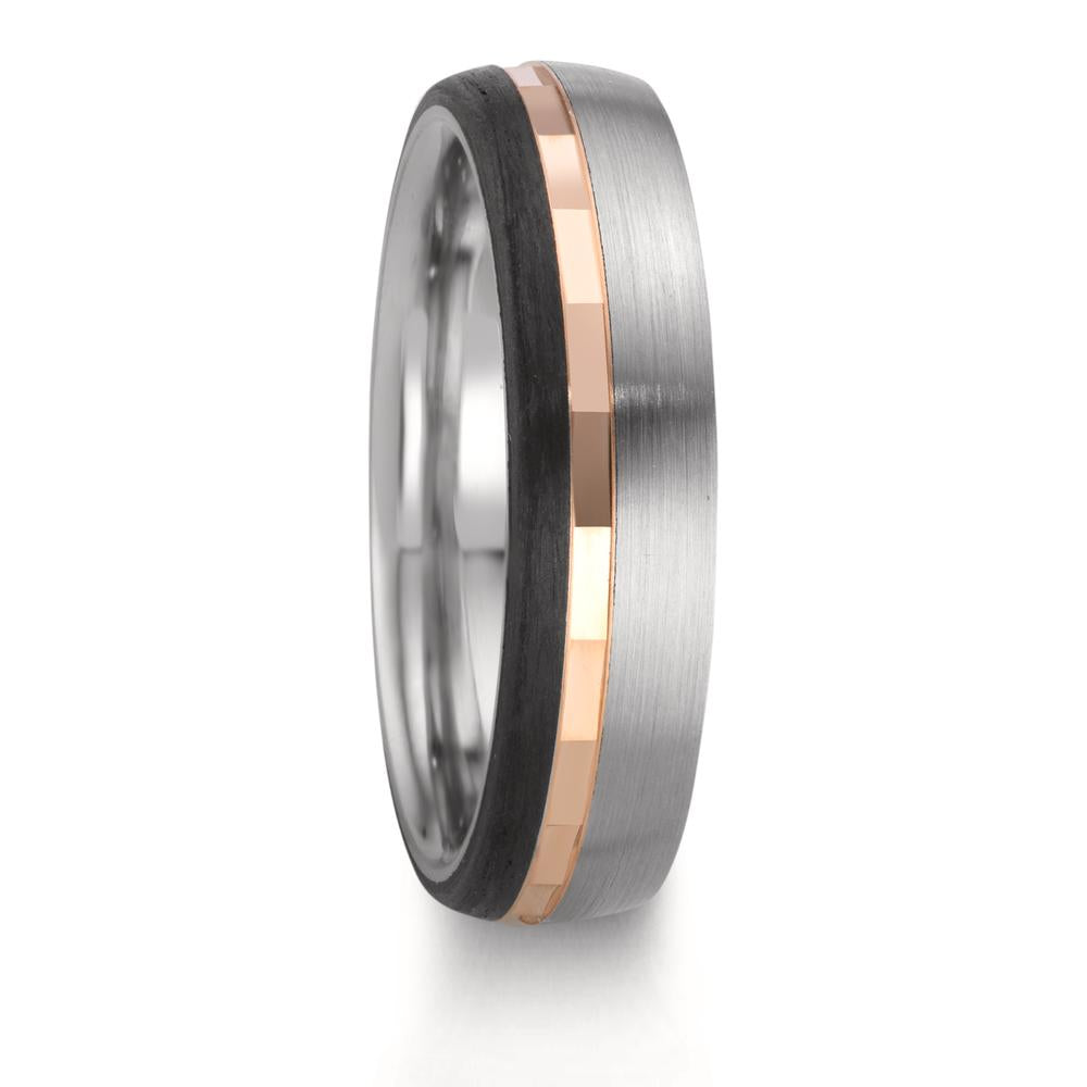 Wedding Ring Stainless steel, 9k Red Gold