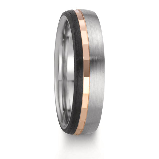 Wedding Ring Stainless steel, 9k Red Gold