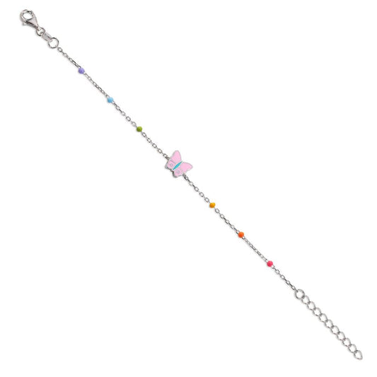 Bracelet Silver Rhodium plated Butterfly 16-19 cm