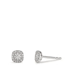 Stud earrings 18k White Gold Diamond 0.18 ct, w-si Ø5 mm