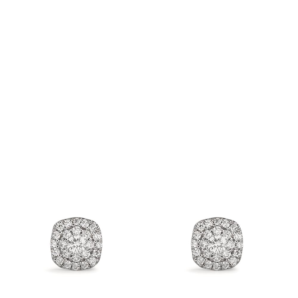 Stud earrings 18k White Gold Diamond 0.18 ct, w-si Ø5 mm