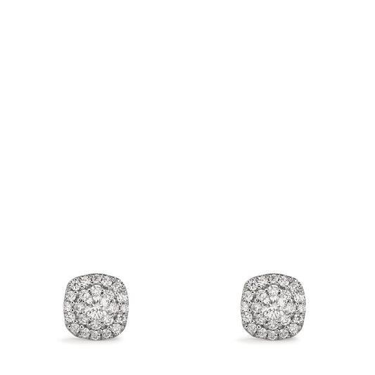 Stud earrings 18k White Gold Diamond 0.18 ct, w-si Ø5 mm