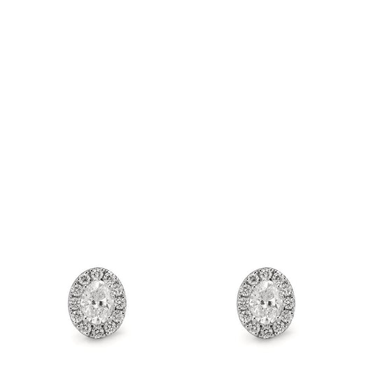 Stud earrings 18k White Gold Diamond 0.58 ct, w-si