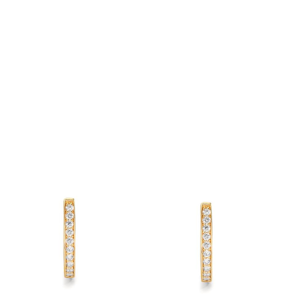 Hinged hoop 18k Yellow Gold Diamond 0.10 ct, 20 Stones, w-si