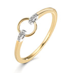 Ring 9k Yellow Gold Zirconia 6 Stones