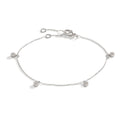 Bracelet 18k White Gold Diamond 0.24 ct, 28 Stones, w-si