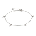 Bracelet 18k White Gold Diamond 0.24 ct, 28 Stones, w-si