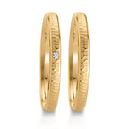 Wedding Ring 18k Yellow Gold Diamond 0.014 ct, w-si