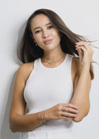 Necklace Stainless steel Rose IP coated 40-43 cm Ø3 mm