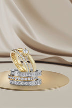 Solitaire ring 18k Yellow Gold Diamond 0.20 ct, w-si